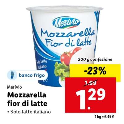 Merivio Mozzarella fior di latte