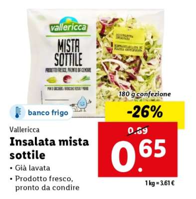 Insalata mista sottile