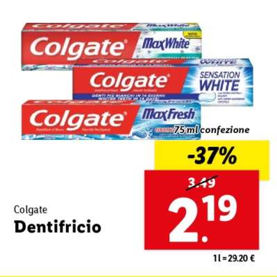 Colgate Dentifricio