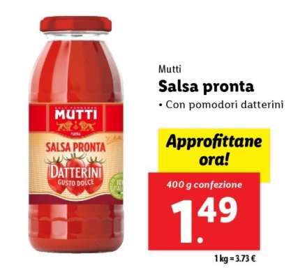 Mutti Salsa pronta