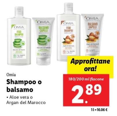 Omia Shampoo o balsamo