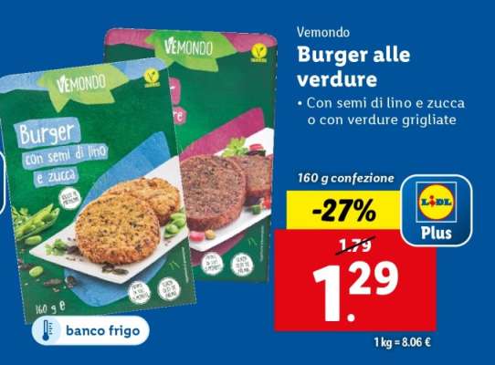 Vemondo Burger alle verdure