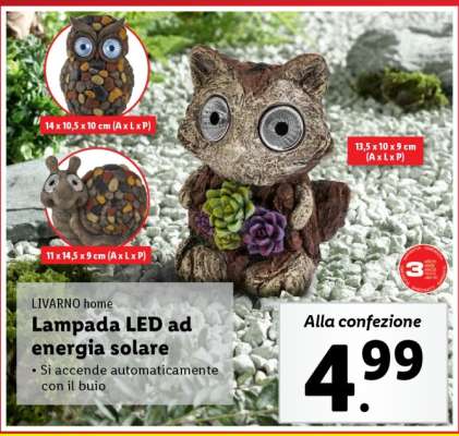 LIVARNO home Lampada LED ad energia solare
