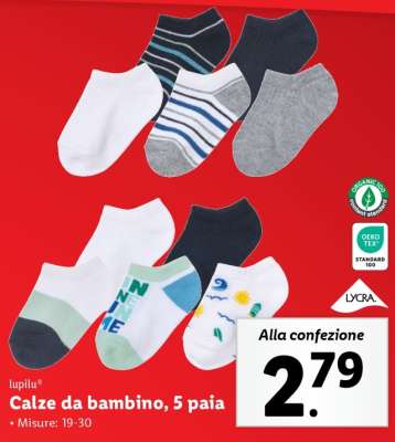 Calze da bambino, 5 paia