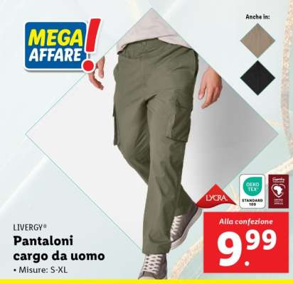 Pantaloni cargo da uomo