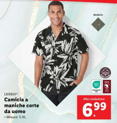 Camicia a maniche corte da uomo