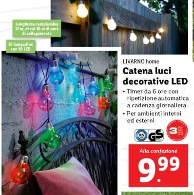 LIVARNO home Catena luci decorative LED