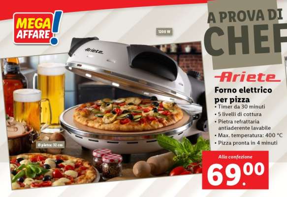 Ariete Forno elettrico per pizza