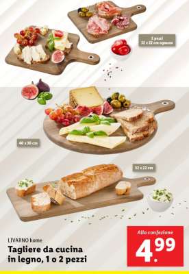 LIVARNO home Tagliere da cucina in legno, 1 o 2 pezzi