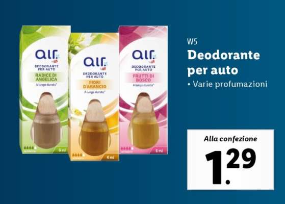 W5 Deodorante per auto