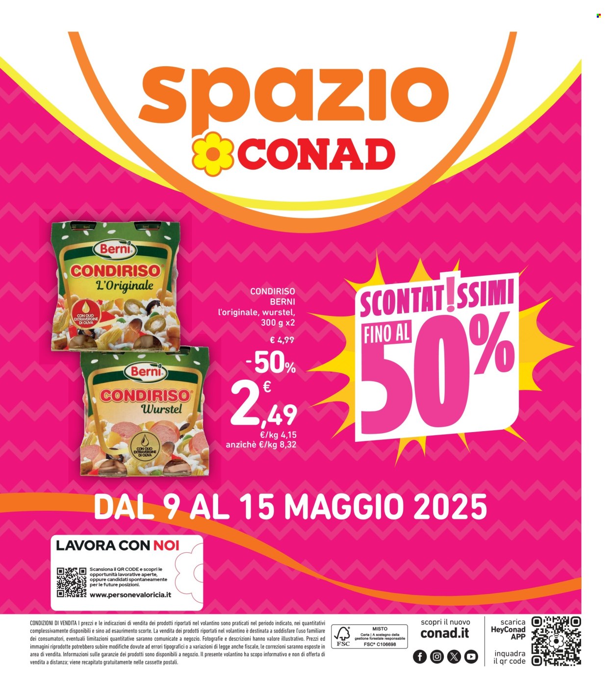 Volantino Spazio Conad - 9/5/2025 - 15/5/2025. Pagina 1