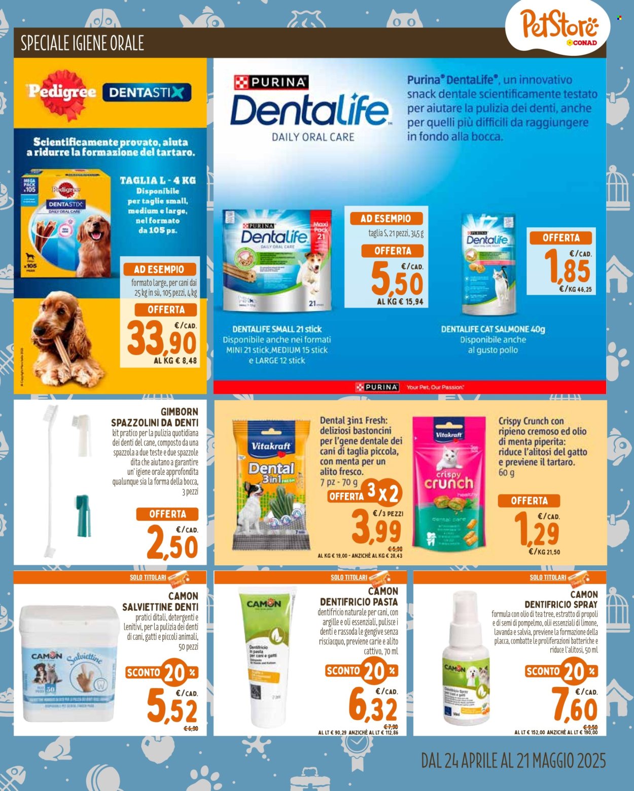 Volantino Pet Store Conad - 24/4/2025 - 21/5/2025. Pagina 1