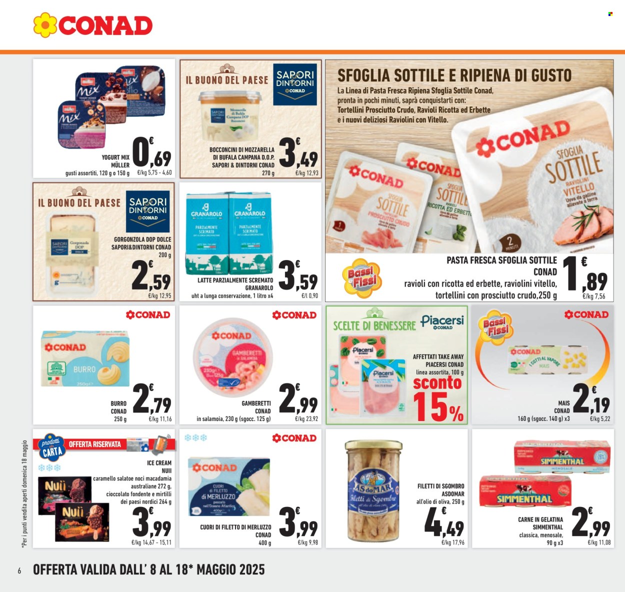 Volantino Conad - 8/5/2025 - 18/5/2025. Pagina 1