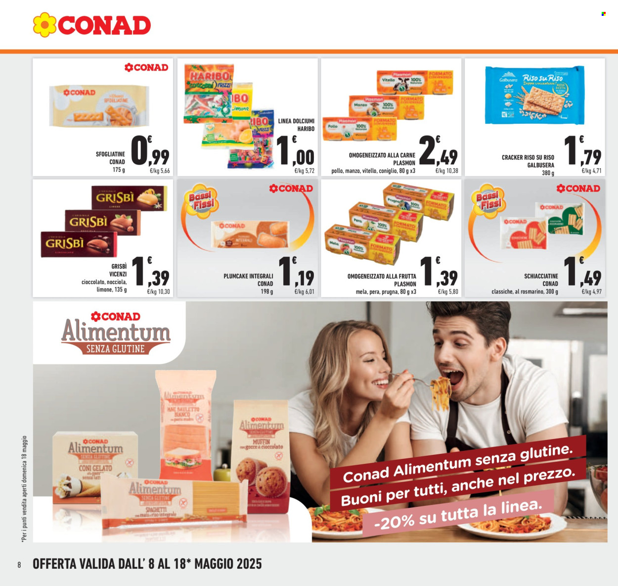Volantino Conad - 8/5/2025 - 18/5/2025. Pagina 1
