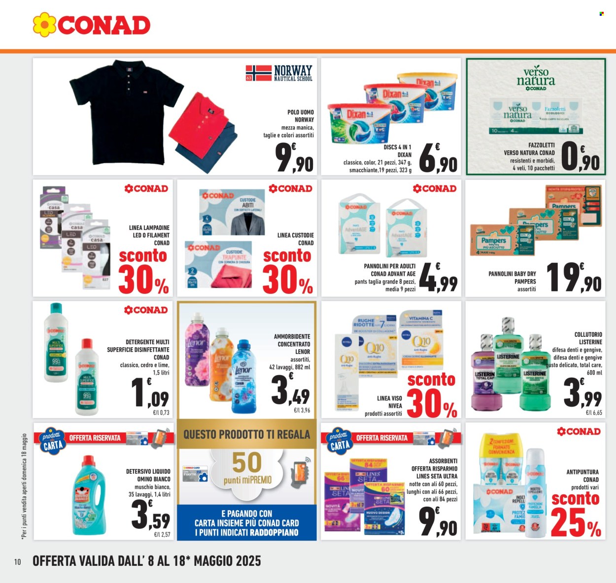 Volantino Conad - 8/5/2025 - 18/5/2025. Pagina 1
