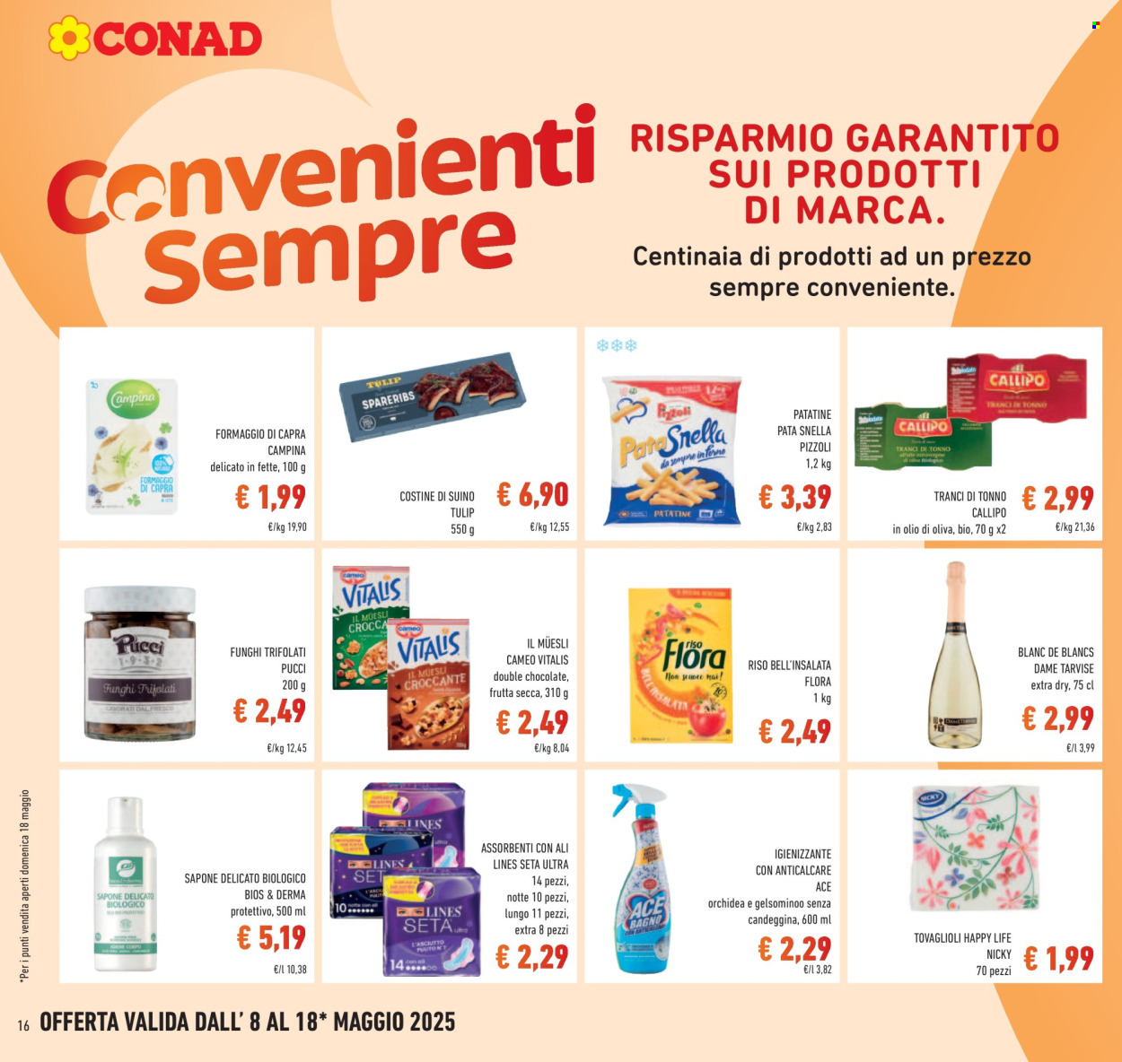 Volantino Conad - 8/5/2025 - 18/5/2025. Pagina 1