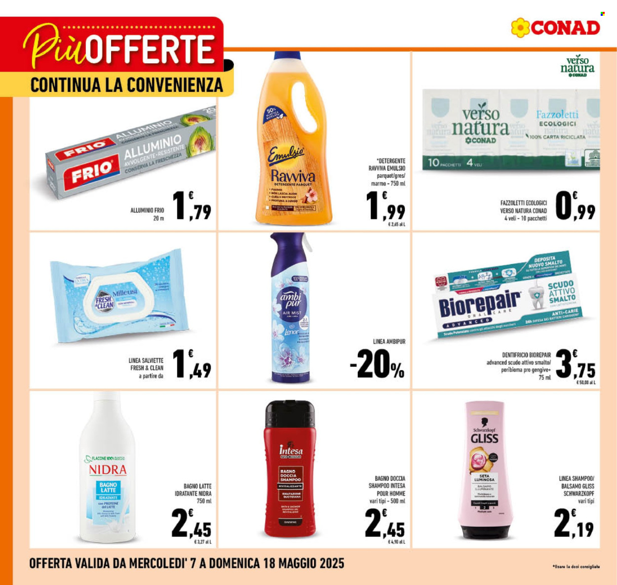 Volantino Conad - 7/5/2025 - 18/5/2025. Pagina 1