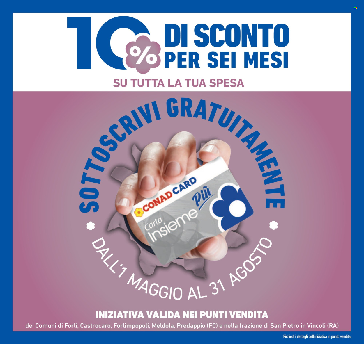 Volantino Conad - 8/5/2025 - 18/5/2025. Pagina 1