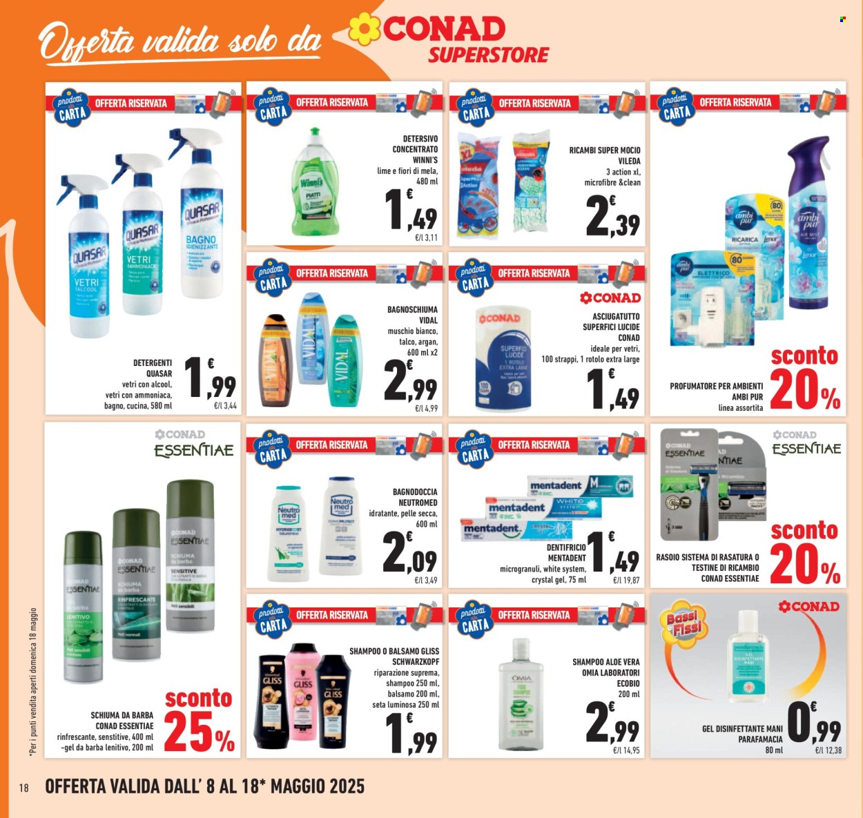 Volantino Conad Superstore - 8/5/2025 - 18/5/2025. Pagina 1