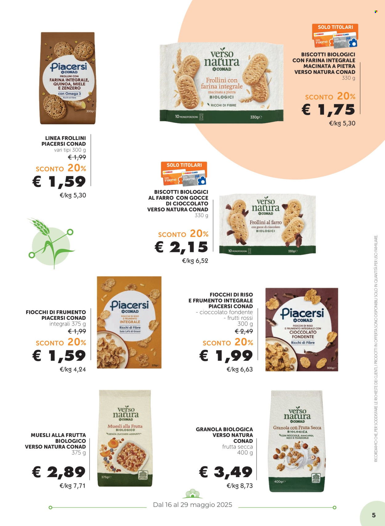 Volantino Conad - 16/5/2025 - 29/5/2025. Pagina 1