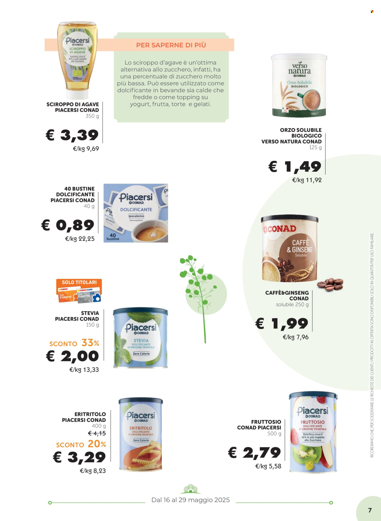 Volantino Conad - 16/5/2025 - 29/5/2025. Pagina 1
