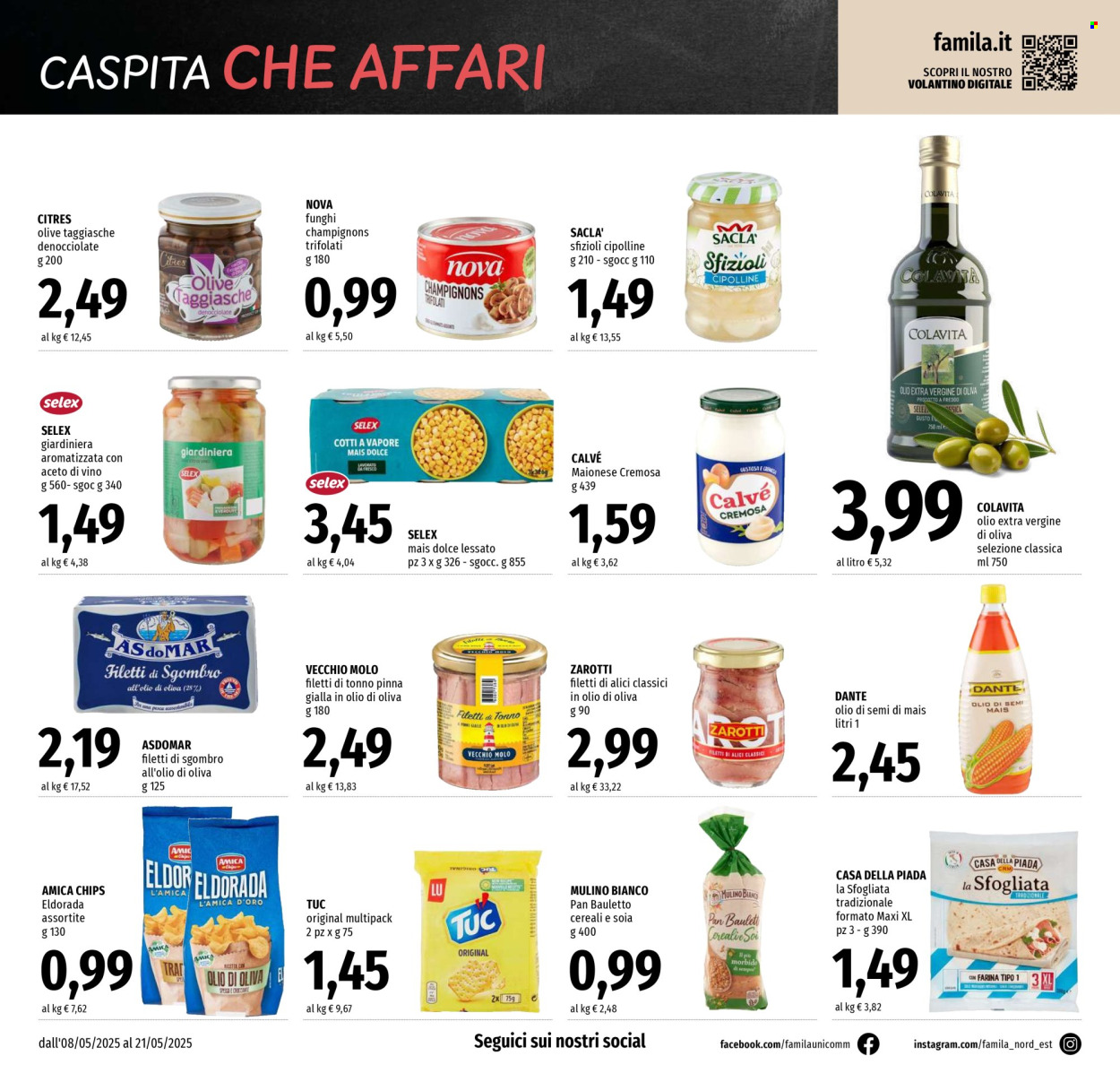 Volantino Famila - 8/5/2025 - 21/5/2025. Pagina 1