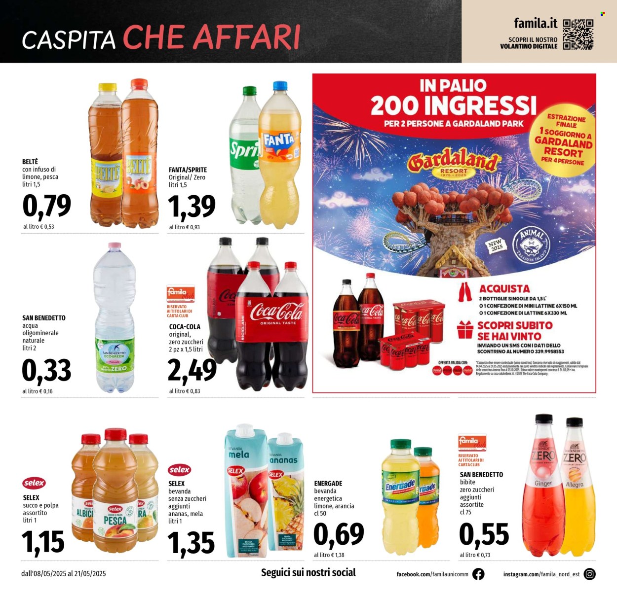Volantino Famila - 8/5/2025 - 21/5/2025. Pagina 1