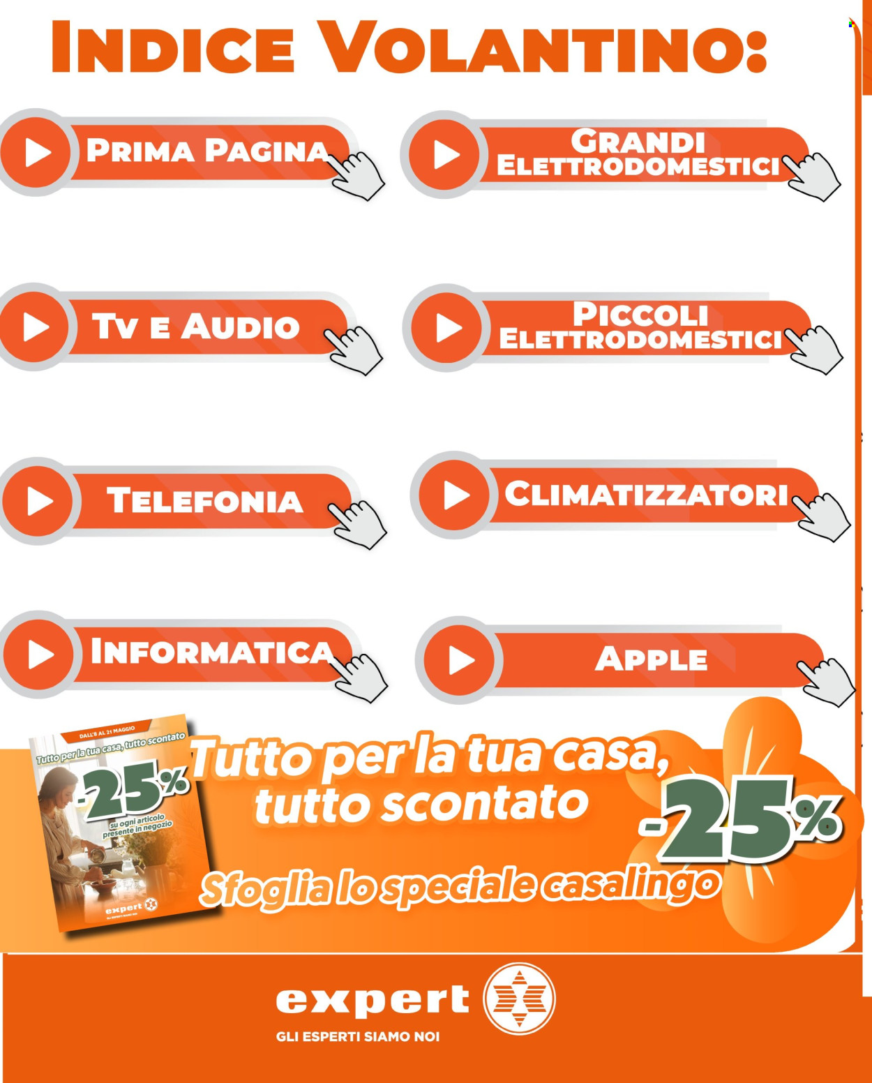 Volantino Expert - 8/5/2025 - 21/5/2025. Pagina 1