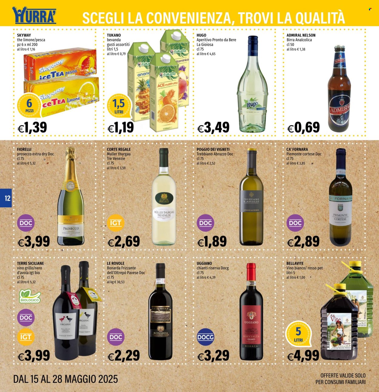 Volantino Hurrà Discount - 15/5/2025 - 28/5/2025. Pagina 1