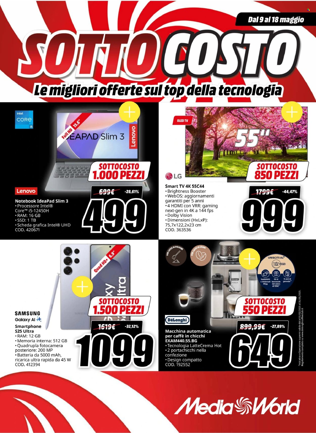 Volantino MediaWorld - 9/5/2025 - 18/5/2025. Pagina 1