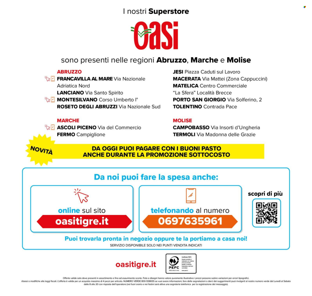 Volantino Oasi - 9/5/2025 - 18/5/2025. Pagina 1