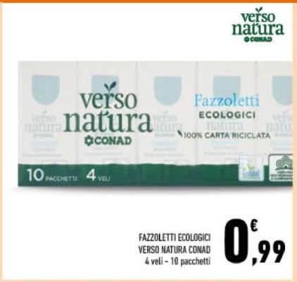 Fazzoletti Ecologici Verso Natura Conad