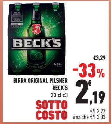 BIRRA ORIGINAL PILSNER BECK’S
