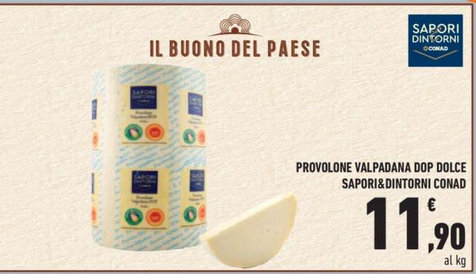 PROVOLONE VALPADANA DOP DOLCE SAPORI&DINTORNI CONAD