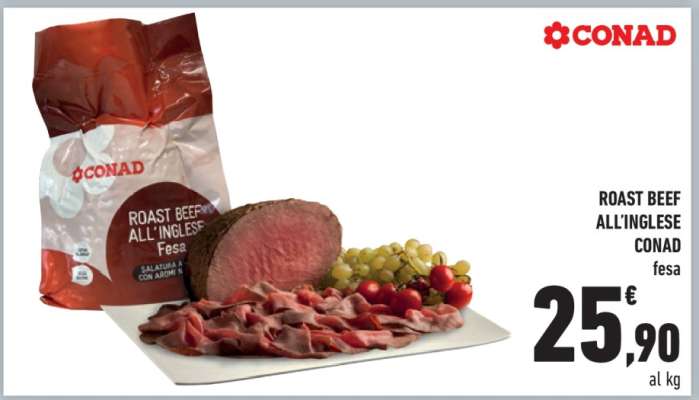 ROAST BEEF ALL'INGLESE CONAD fesa