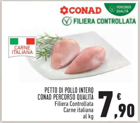 PETTO DI POLLO INTERO CONAD PERCORSO QUALITÀ