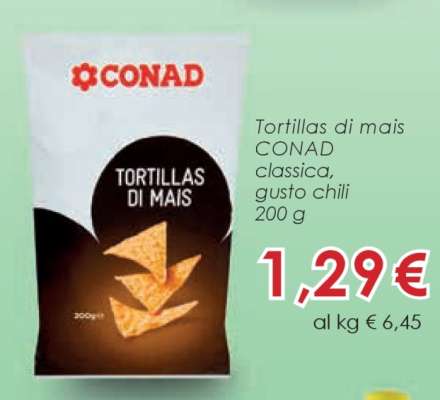 TORTILLAS DI MAIS CONAD