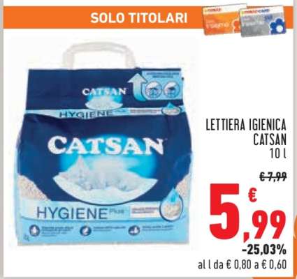 Lettiera Igienica Catsan
