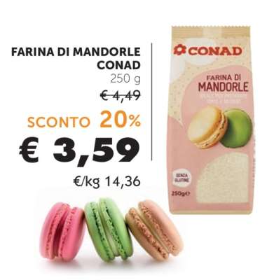 FARINA DI MANDORLE CONAD