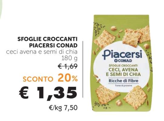 SFOGLIE CROCCANTI PIACERSI CONAD