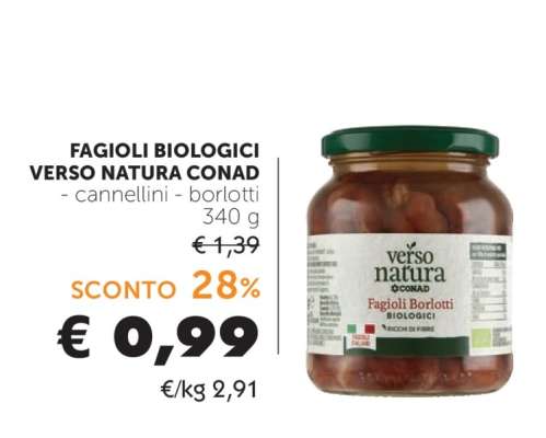 FAGIOLI BIOLOGICI VERSO NATURA CONAD
