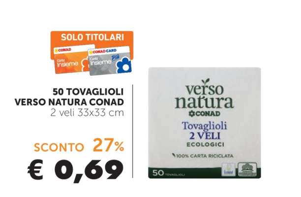 50 TOVAGLIOLI VERSO NATURA CONAD