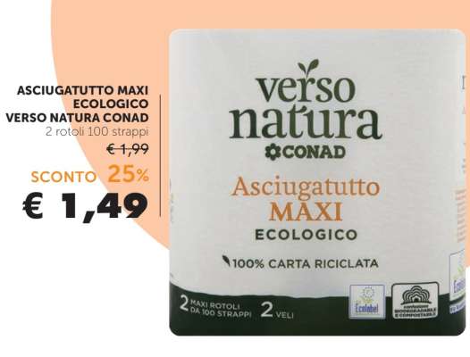 Asciugatutto Maxi Ecologico Verso Natura Conad