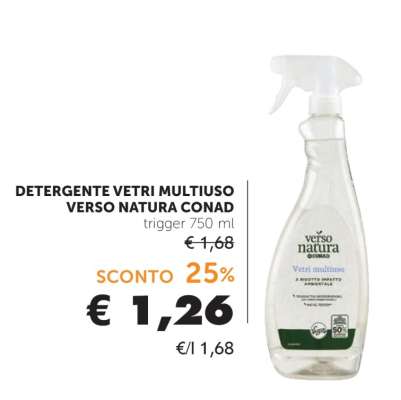 DETERGENTE VETRI MULTIUSO VERSO NATURA CONAD