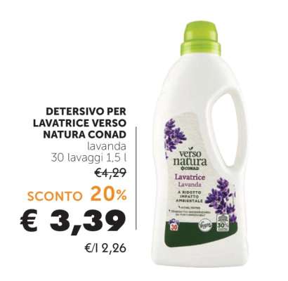 DETERSIVO PER LAVATRICE VERSO NATURA CONAD