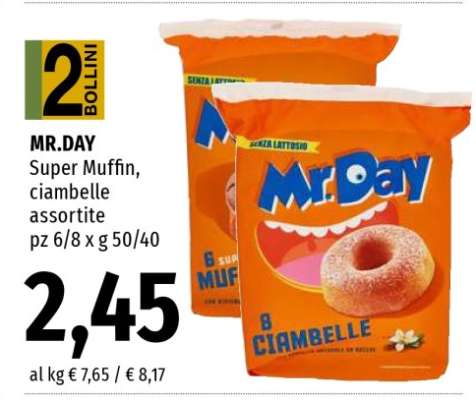 MR.DAY Super Muffin/ciambelle assortite