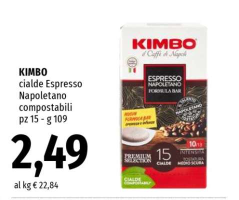KIMBO cialde Espresso Napoletano compostabili