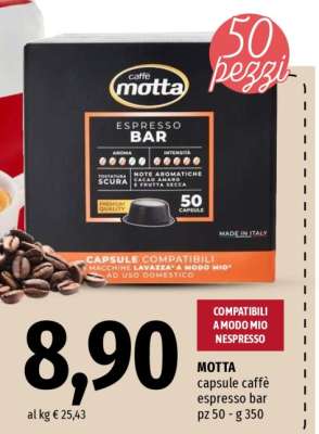 MOTTA capsule caffè espresso bar
