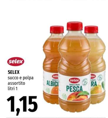 SELEX succo e polpa assortito