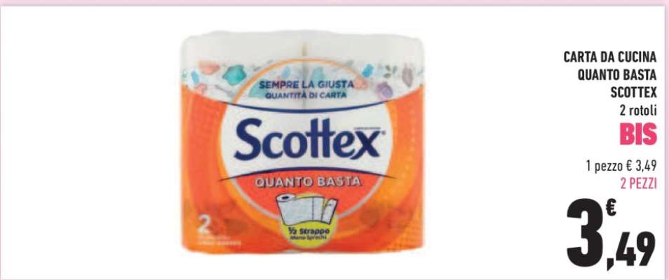 SCOTTEX Carta da Cucina Quanto Basta